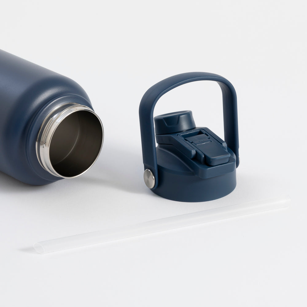 Switch 1L Water Bottle with Straw – Midnight Blue