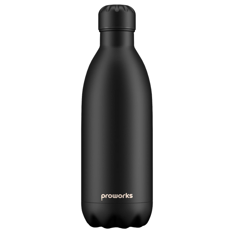 Explorer 1,5-Liter-Wasserflasche, ganz in Schwarz