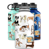 2 Litre Water Bottle - Dog's Tail Pattern