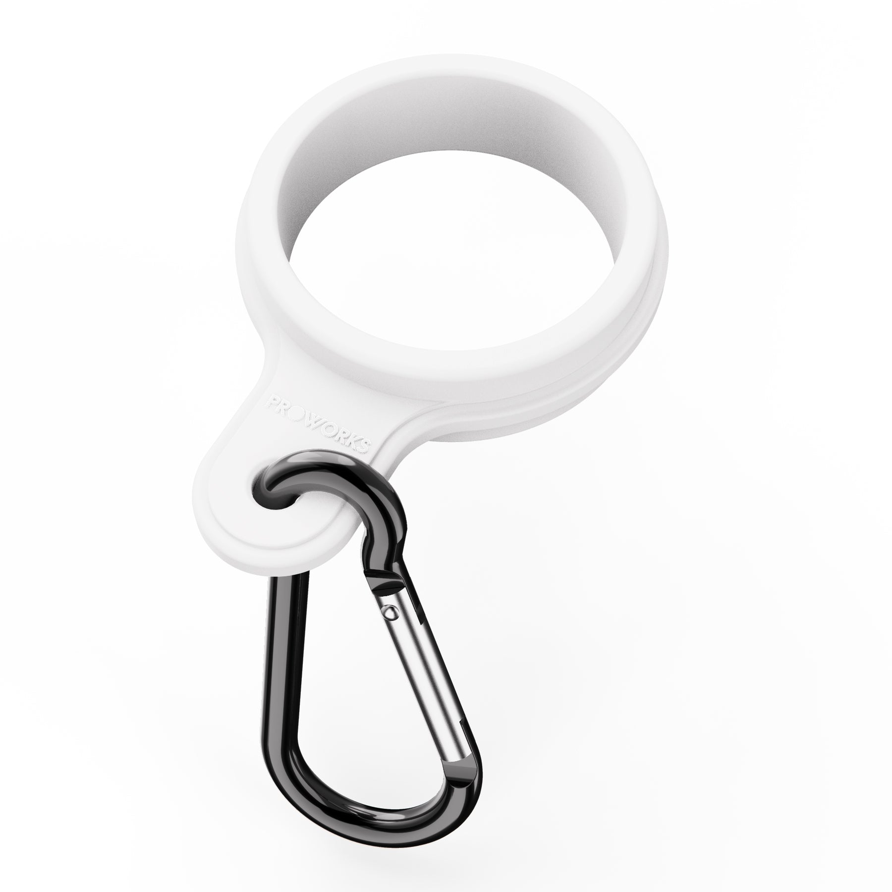 All White Carabiner Carry Clip
