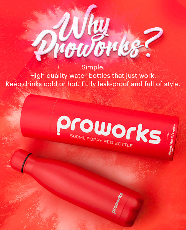 Proworks Reusable Water Bottles: Stainless, Insulated & Personalised | Proworks