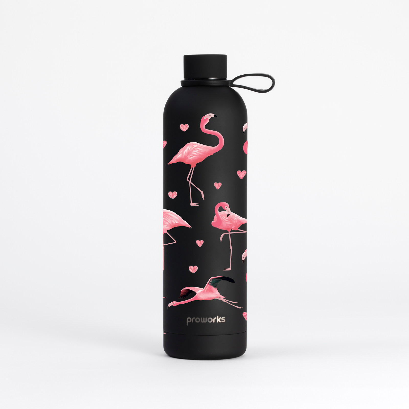 Flamingo Water Bottle (1 Litre) Pulse - Carbon Black