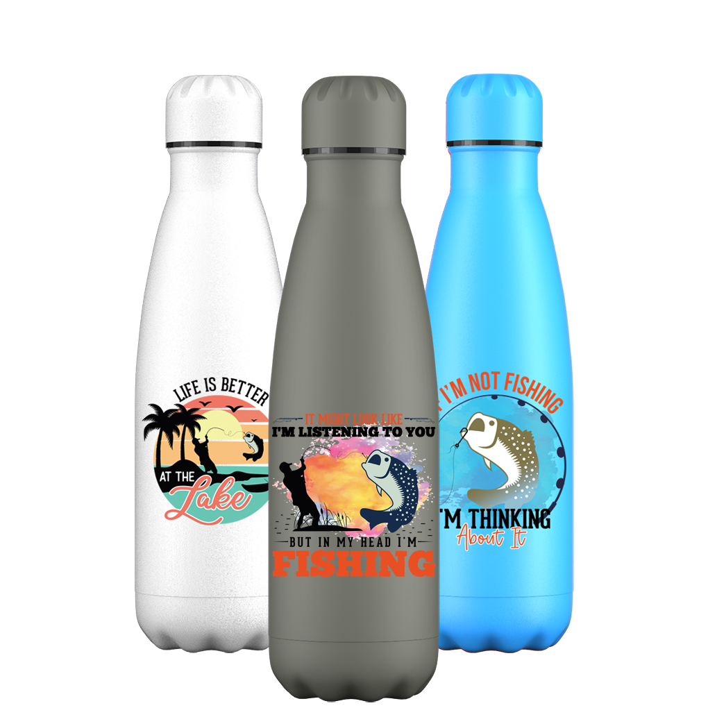 Original Fishing Quotes Water Bottle Gift