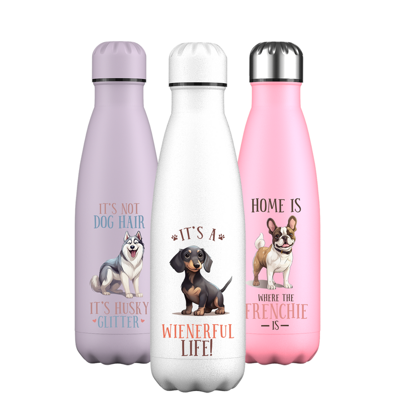 Frases originales de perros Botellas de agua por raza