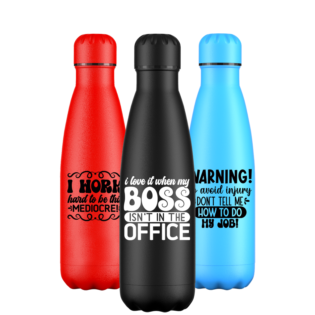 Original Work Quotes Office Water Bottle