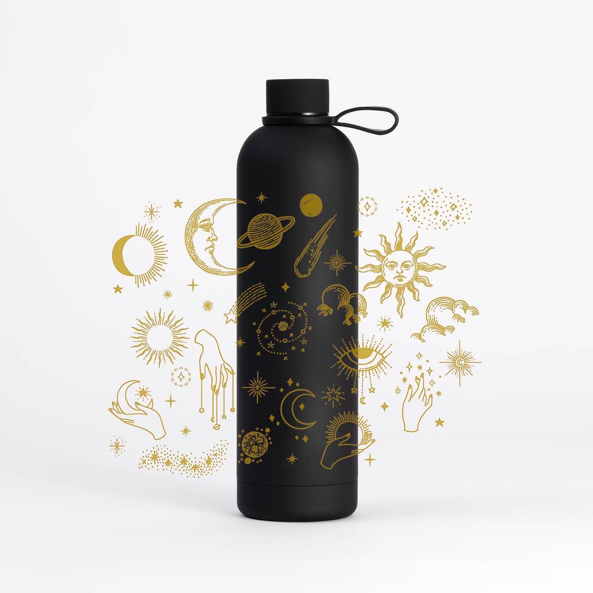 Celestial Water Bottle (1 Litre) Pulse - Carbon Black