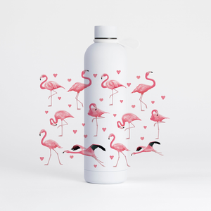 Flamingo Water Bottle (1 Litre) Pulse - Pure White