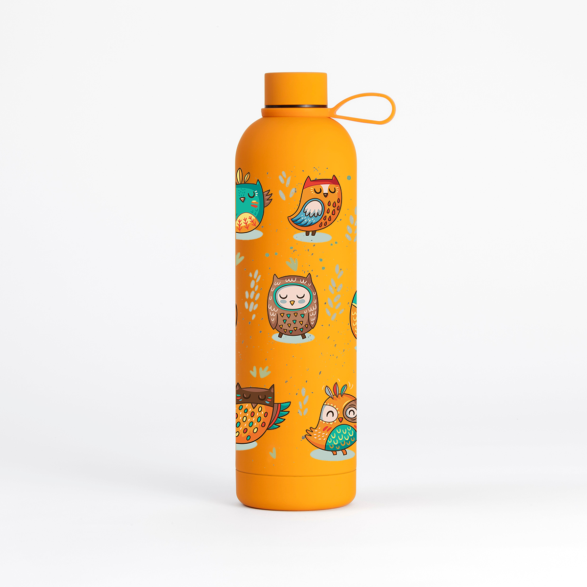 Owl Water Bottle (1 Litre) Pulse - Tangerine