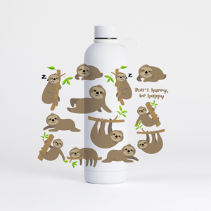 Sloth Water Bottle (1 Litre) Pulse - Pure White