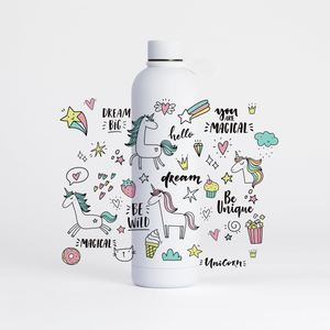 Unicorn Water Bottle (1 Litre) Pulse - Pure White