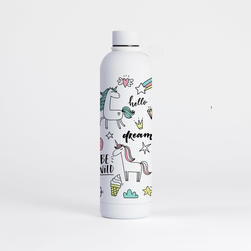 Unicorn Water Bottle (1 Litre) Pulse - Pure White