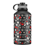 Botella de agua de 2 litros - All Black Daisy