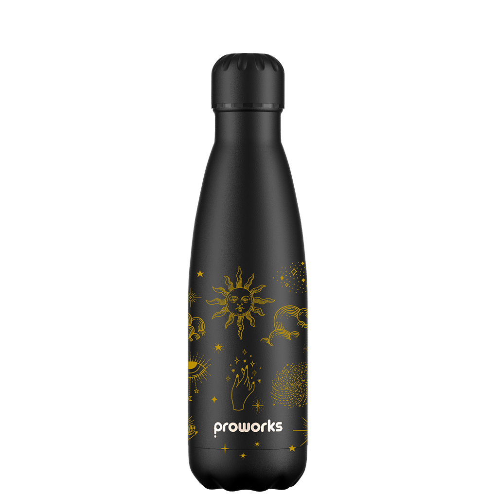 Botella de agua con pajita - Patrón Yoga Oveja Gen 2 - Proworks Bottles