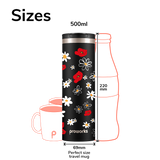 Taza de viaje Toda la margarita negra