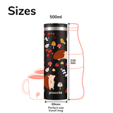 Todo el erizo negro Taza de viaje