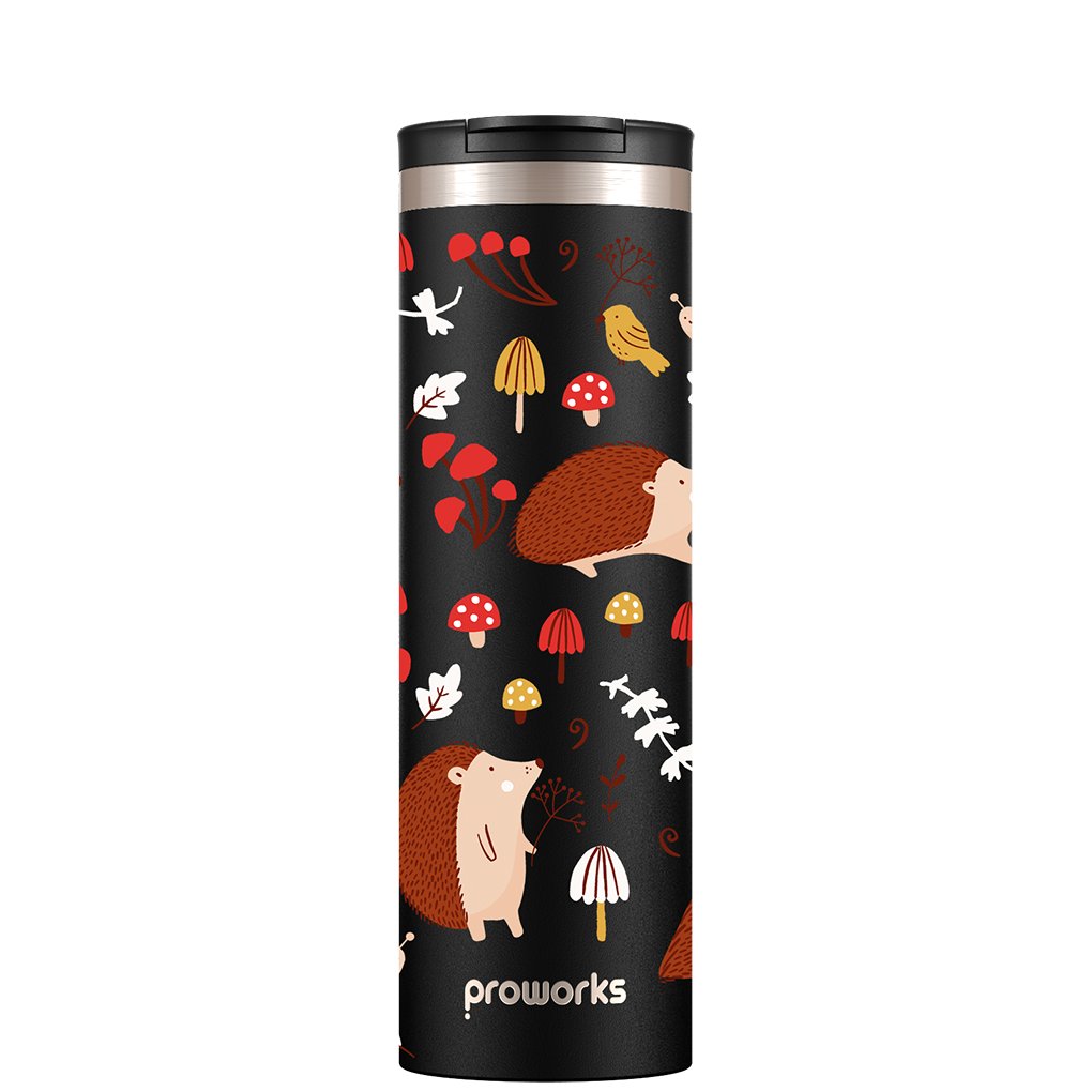 All Black Hedgehog Travel Mug