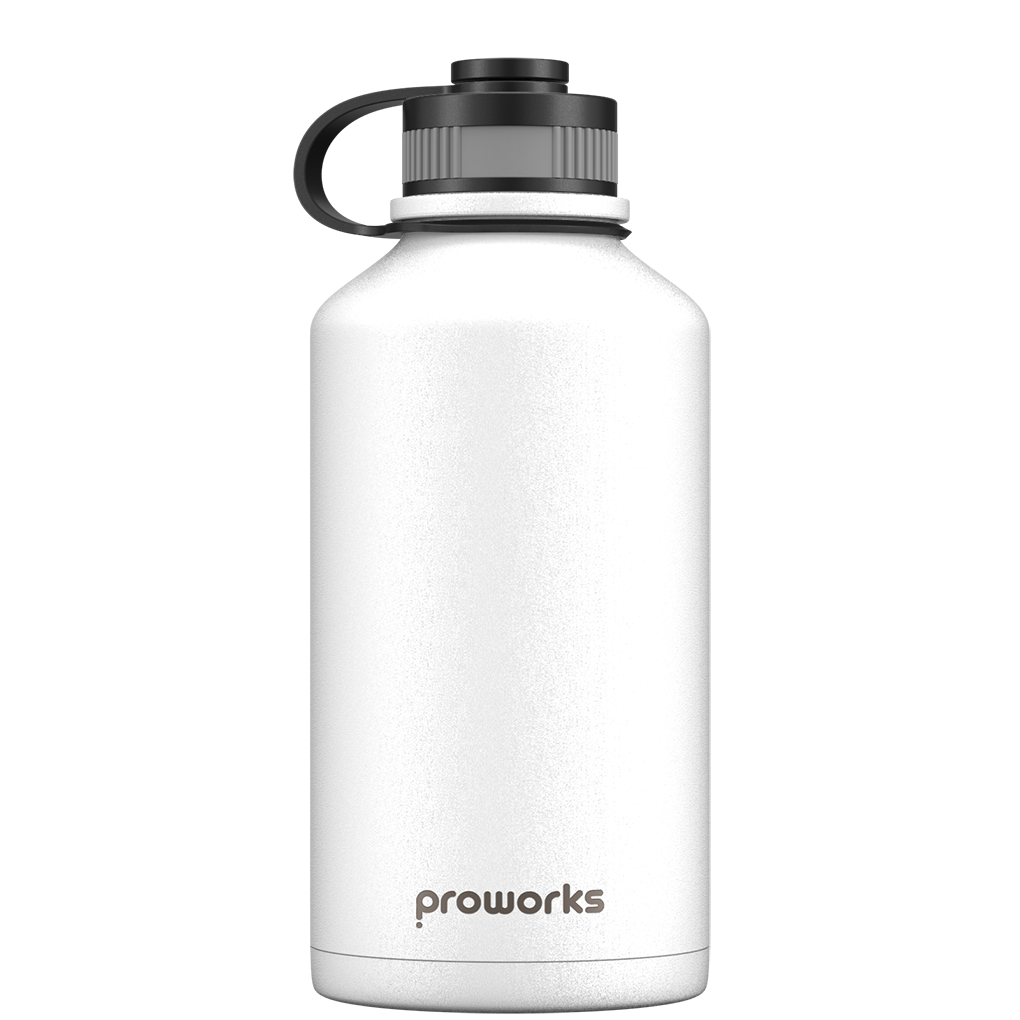 2 Litre Water Bottle - All White