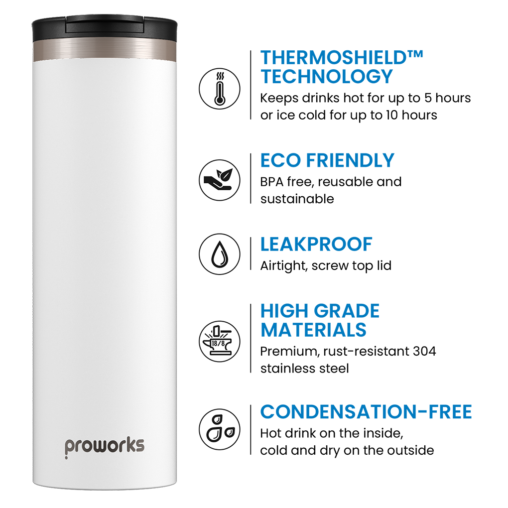 All White Travel Mug