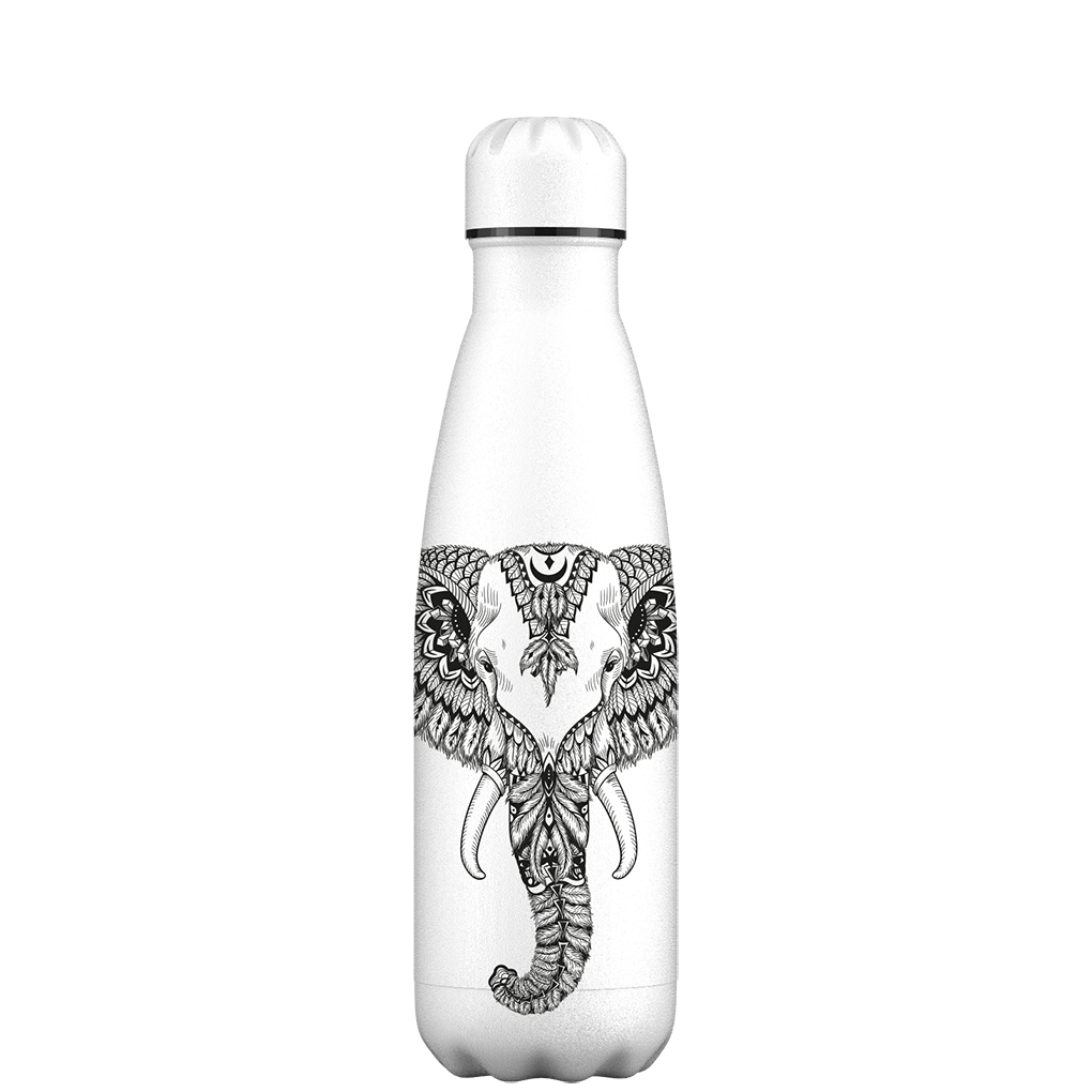 Original Aztec Elephant Water Bottle Pattern