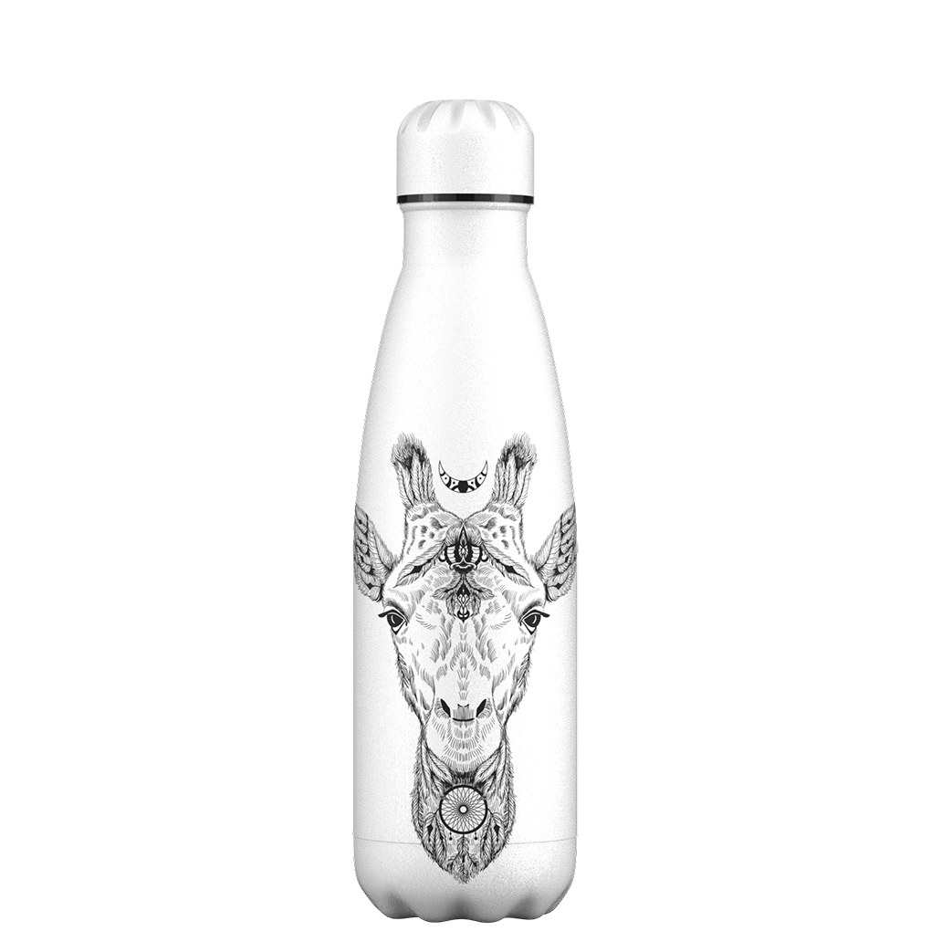 Original Aztec Giraffe Water Bottle Pattern