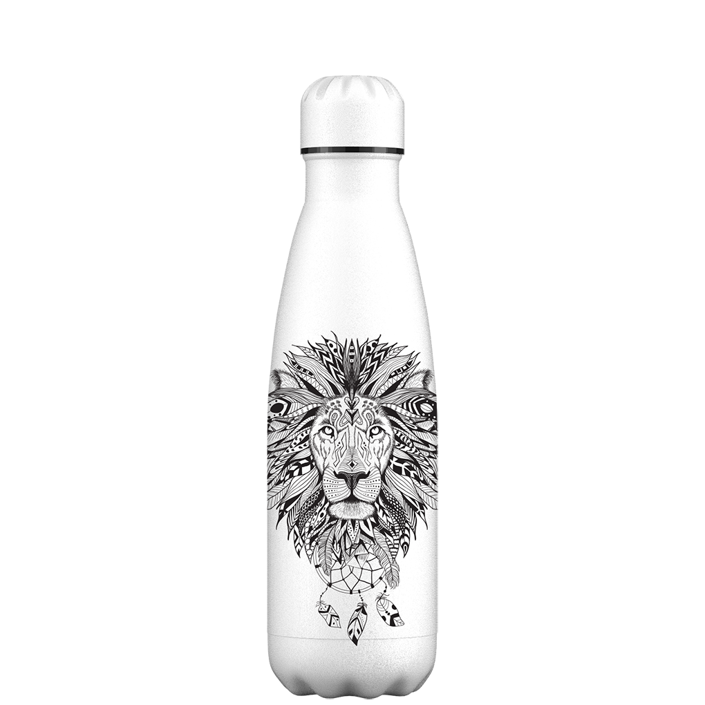 Original Aztec Lion Water Bottle Pattern