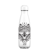 Original Aztec Wolf Water Bottle Pattern