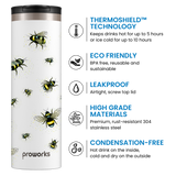 All White Bee Reisebecher