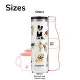 All White A Dogs Tail Travel Mug