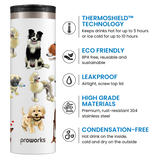 All White A Dogs Tail Travel Mug