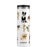 All White A Dogs Tail Travel Mug