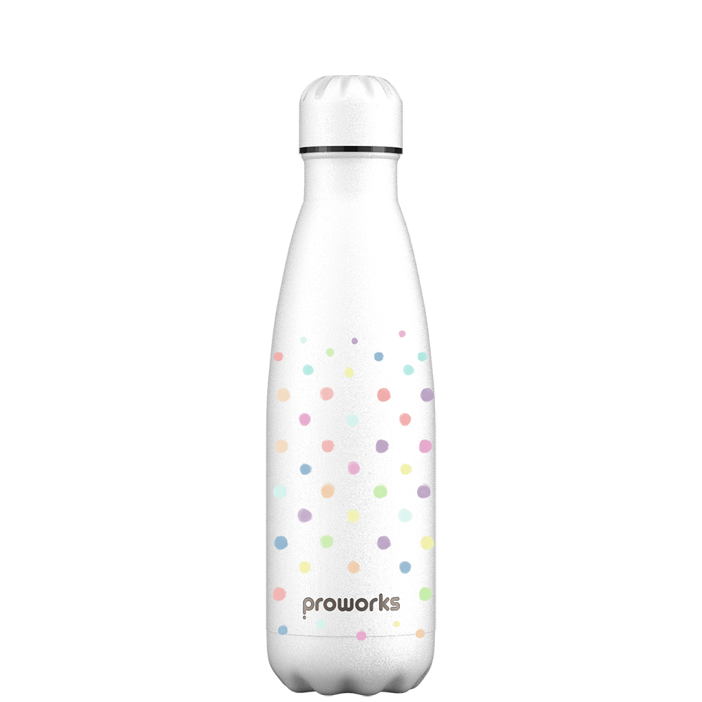 polka dot water bottle pattern