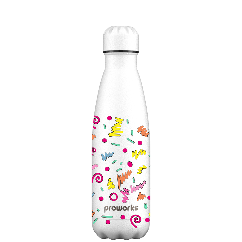 Original Retro Squiggles Water Bottle Pattern