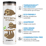 All White Sloth Travel Mug