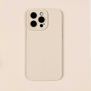 Funda de silicona para iPhone - Crema