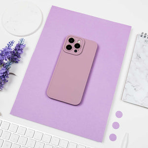 iPhone-Hülle aus Silikon – Lavendel