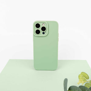 Coque iPhone en Silicone - Vert Menthe