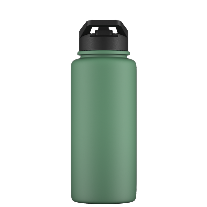 Water bottle with straw - Gen 2 Pine Green