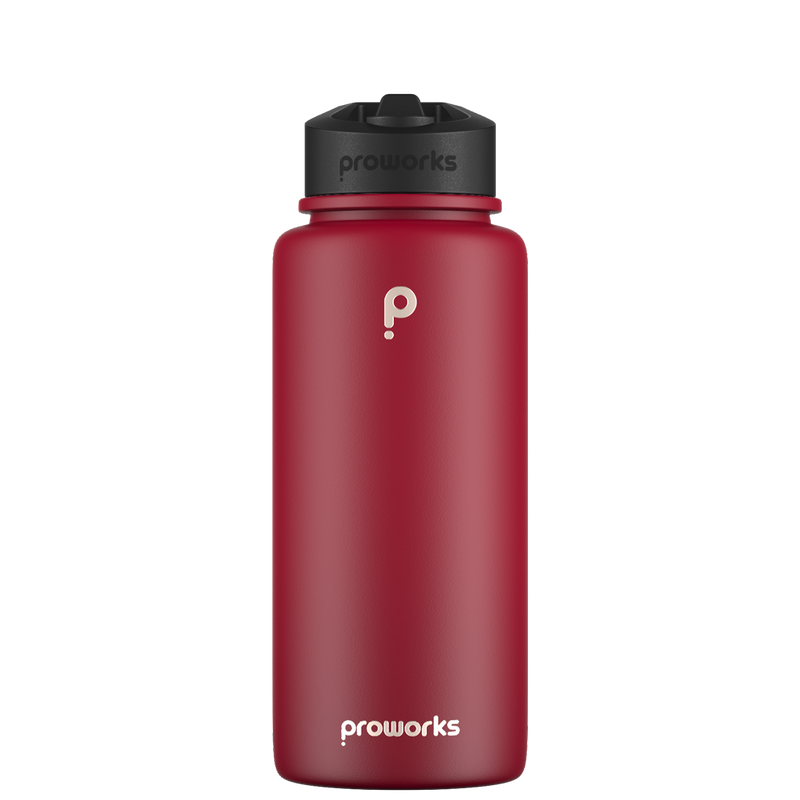 Botella de agua con pajita - Gen 2 Uva Orgánica