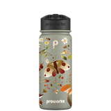 Bottiglia d'acqua con cannuccia - Gen 2 Modello foresta autunnale