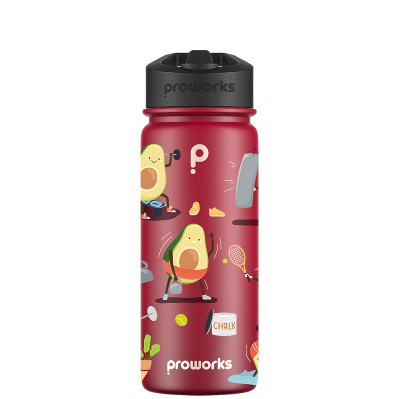 Borraccia con cannuccia - Modello Avocardio Gen 2