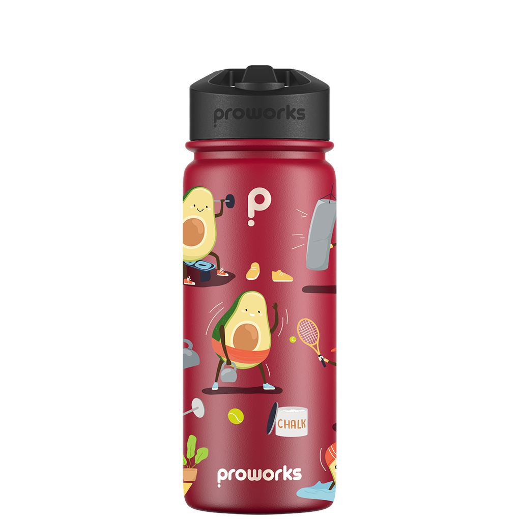 Borraccia con cannuccia - Modello Avocardio Gen 2