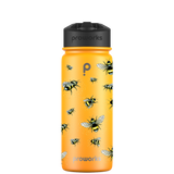 Wasserflasche mit Strohhalm – Gen 2 Bee Pattern
