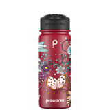 Borraccia con cannuccia - Modello di bellezza farfalla Gen 2