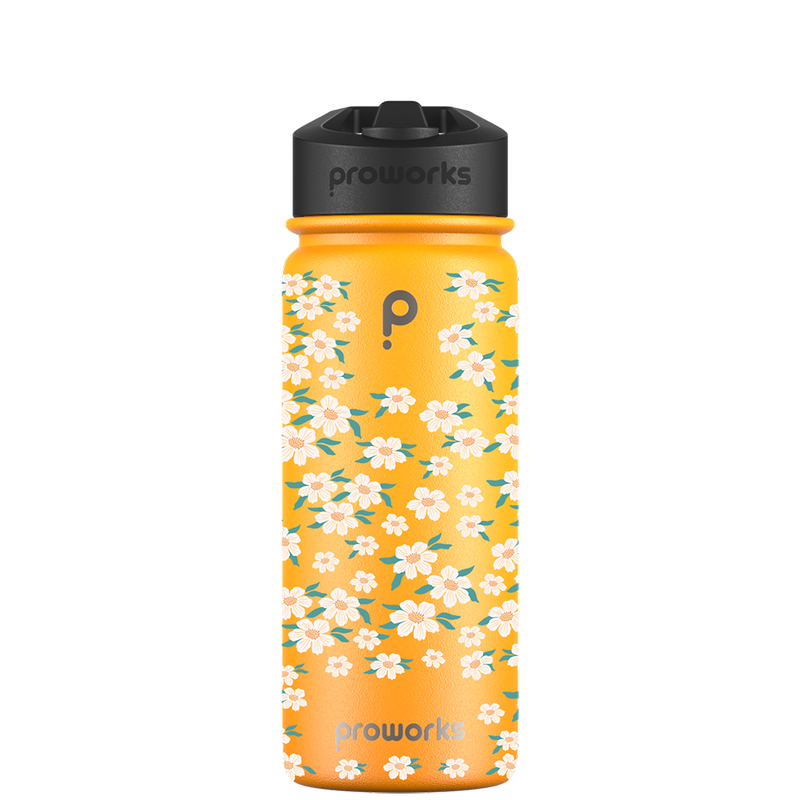 Bottiglia d'acqua con cannuccia - Gen 2 Ditsy Floral Pattern