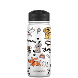 Bottiglia d'acqua con cannuccia - Modello Dog Party Gen 2