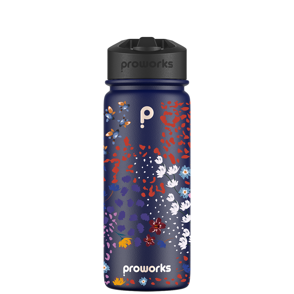 Botella de agua con pajita - Gen 2 Enchanted Pattern