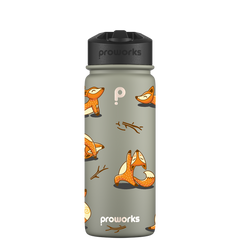 Botella de agua con pajita - Patrón Gen 2 Dino Piratas - Proworks Bottles