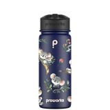 Wasserflasche mit Strohhalm – Gen 2 Koala Cling Pattern