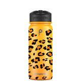 Bottiglia d'acqua con cannuccia - Motivo con stampa leopardata Gen 2