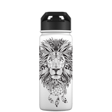 Bottiglia d'acqua con cannuccia - Modello azteco leone di 2a generazione